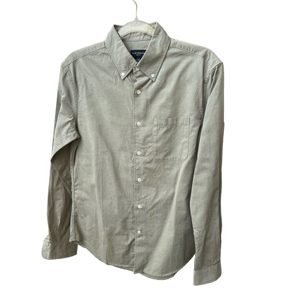 Club Monaco Size XS Textured Button Up Shirt Men’s New Without Tags